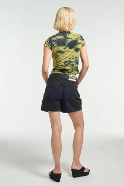Skirts & Shorts^The Ragged Priest Mom Short Black