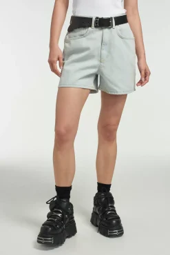 Skirts & Shorts^The Ragged Priest Mom Short Stonewash