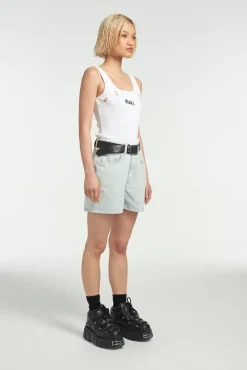 Skirts & Shorts^The Ragged Priest Mom Short Stonewash