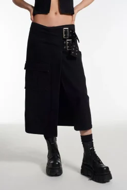 Skirts & Shorts^The Ragged Priest Monica Buckle Wrap Midi Skirt