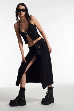 Skirts & Shorts^The Ragged Priest Monica Buckle Wrap Midi Skirt