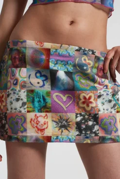 Skirts & Shorts^The Ragged Priest Montage Mini Skirt