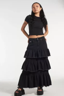 Skirts & Shorts^The Ragged Priest Morticia Maxi Skirt