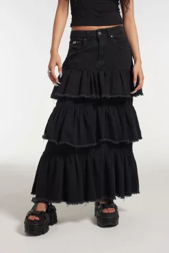 Skirts & Shorts^The Ragged Priest Morticia Maxi Skirt