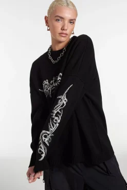 Knitwear, Sweatshirts & Hoodies^The Ragged Priest Nano Knit Black