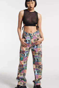 Trousers^The Ragged Priest Optic Straight Leg Pant