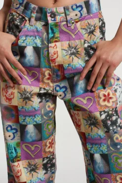 Trousers^The Ragged Priest Optic Straight Leg Pant