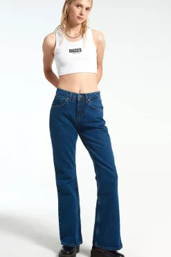 Jeans^The Ragged Priest Organic Boot Cut Dakota Jean Stonewash Indigo
