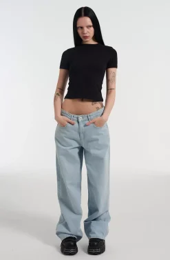 Jeans^The Ragged Priest Organic Release Jean Blue Mid Blue