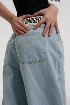Jeans^The Ragged Priest Organic Release Jean Blue Mid Blue