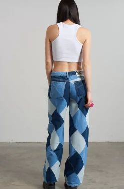 Jeans^The Ragged Priest Patchwork Low Rise Baggy Jean