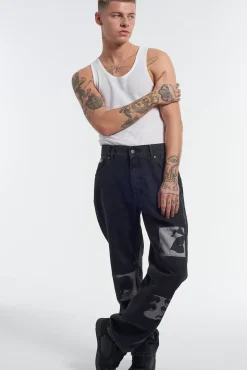 Jeans^The Ragged Priest Patchwork Straight Leg Jean