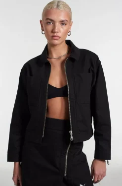 Coats & Jackets^The Ragged Priest Puma X Black Twill Jacket