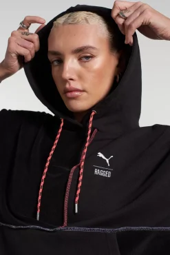 Knitwear & Sweats^The Ragged Priest Puma X jersey Hoodie Black