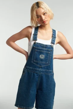 Skirts & Shorts^The Ragged Priest Ragged Blue Dungaree Shorts