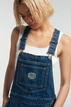 Skirts & Shorts^The Ragged Priest Ragged Blue Dungaree Shorts