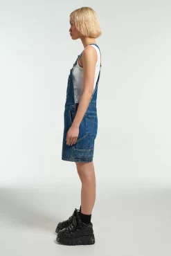 Skirts & Shorts^The Ragged Priest Ragged Blue Dungaree Shorts