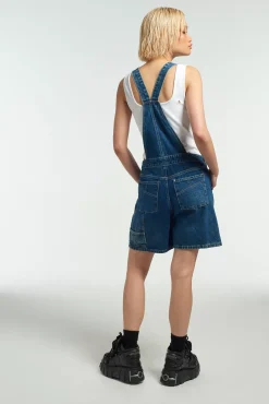 Skirts & Shorts^The Ragged Priest Ragged Blue Dungaree Shorts