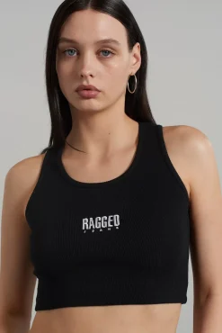 T-Shirts & Tops^The Ragged Priest Raggedribbed Vest Black