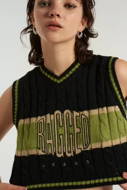 Knitwear & Sweats^The Ragged Priest Ragged Varsity Knit Vest