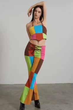 T-Shirts & Tops^The Ragged Priest Rodeo Panelled Halter Top