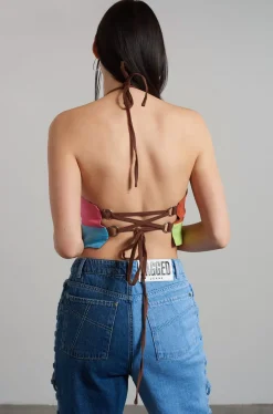 T-Shirts & Tops^The Ragged Priest Rodeo Panelled Halter Top