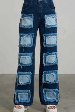 Jeans^The Ragged Priest Rubic Baggy Jean Blue