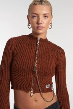 T-Shirts & Tops^The Ragged Priest Rustic Zip Knit Cardigan