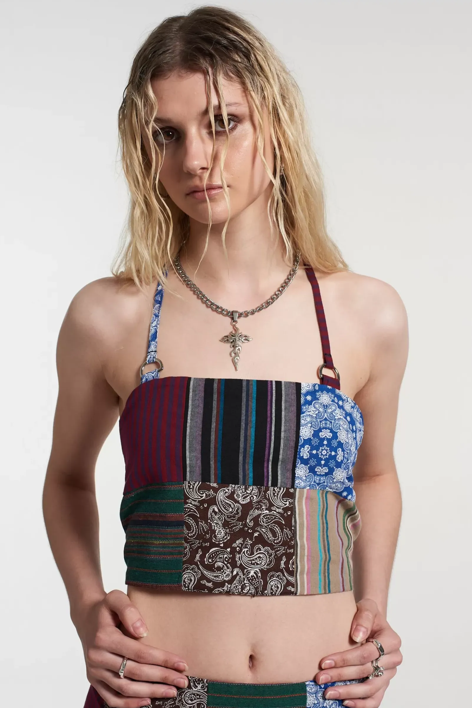 T-Shirts & Tops^The Ragged Priest Sabotage Patchwork Vest