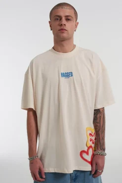 T-Shirts & Tops^The Ragged Priest Sad Flower Tee Cream