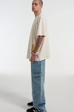 T-Shirts & Tops^The Ragged Priest Sad Flower Tee Cream
