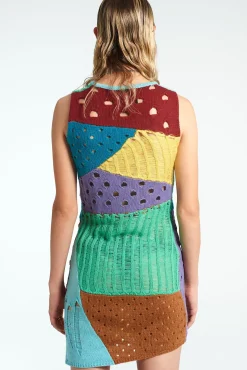 Dresses^The Ragged Priest Scavenger Patchwork Knit Mini Dress