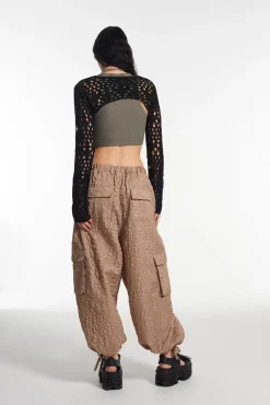 T-Shirts & Tops^The Ragged Priest Scorpion Cut Out Shrug Knit Top