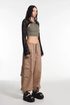 T-Shirts & Tops^The Ragged Priest Scorpion Cut Out Shrug Knit Top