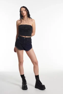 Skirts & Shorts^The Ragged Priest Short Shorts Charcoal