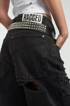 Skirts & Shorts^The Ragged Priest Shredder Distressed Skater Short