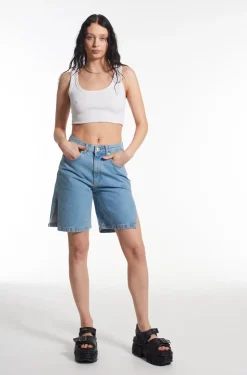 Skirts & Shorts^The Ragged Priest Side Split Short - Blue