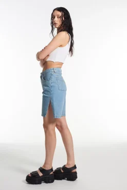Skirts & Shorts^The Ragged Priest Side Split Short - Blue