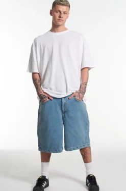 Jeans^The Ragged Priest Skater Shorts Mid Blue