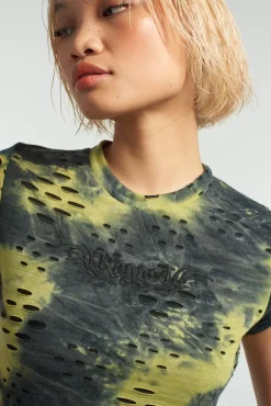 T-Shirts & Tops^The Ragged Priest Species Acid Wash Baby Tee