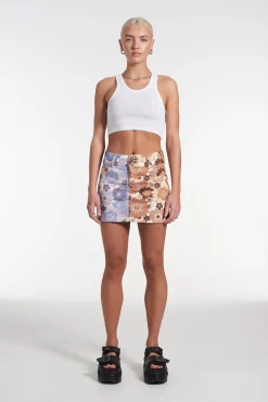 Skirts & Shorts^The Ragged Priest Splice Floral Mini Skirt
