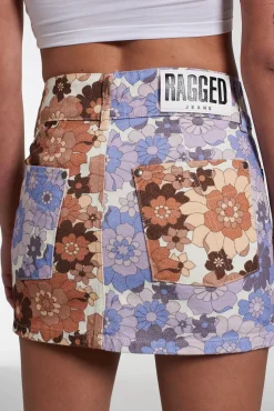 Skirts & Shorts^The Ragged Priest Splice Floral Mini Skirt