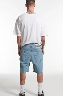 Jeans^The Ragged Priest Straight Leg Shorts Mid Blue