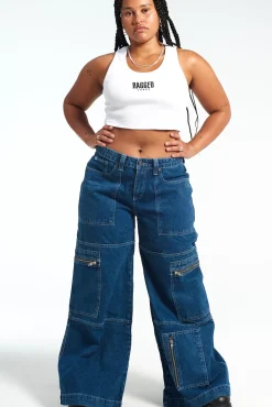 Jeans^The Ragged Priest Sweeper Jean Blue