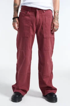 Jeans^The Ragged Priest Trick Release Jean - Burgandy