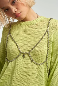 T-Shirts & Tops^The Ragged Priest Trinket Layered Knit