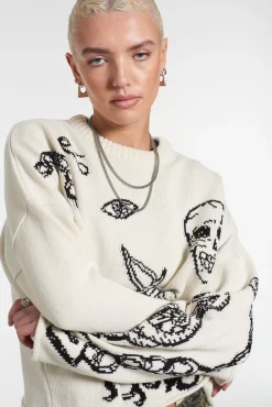 Knitwear & Sweats^The Ragged Priest Vandal Knit White