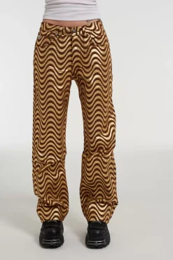 Jeans^The Ragged Priest Wave Jean Gold & Brown