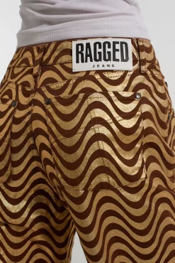 Jeans^The Ragged Priest Wave Jean Gold & Brown