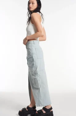 Skirts & Shorts^The Ragged Priest Zip Combat Maxi Skirt Stonewash